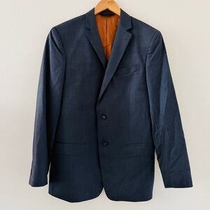 Joseph by Jos A Banks Suit Coat in Blue Twill Slim Fit & Matching Pants